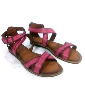 Clarks Billie Jazz Gladiator Flats Sandals Pink